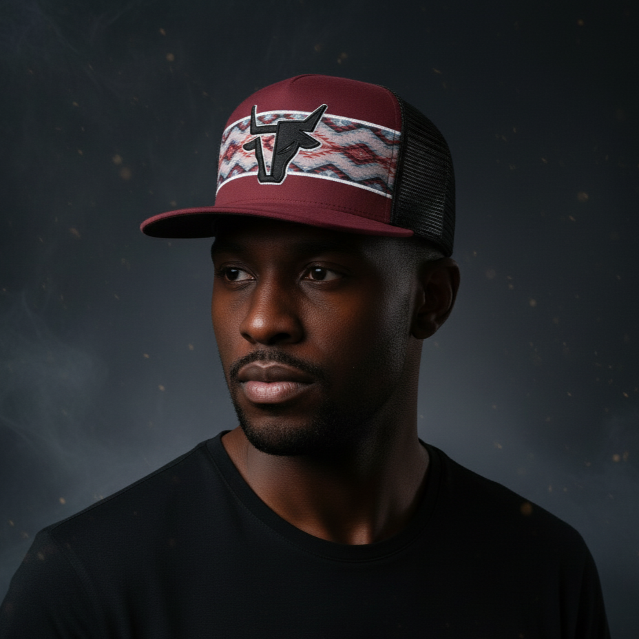 Aztec Steer Flatbill Hat