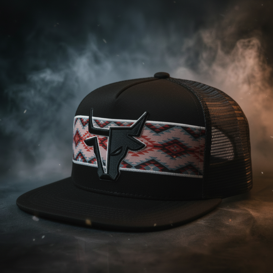 Aztec Steer Flatbill Hat