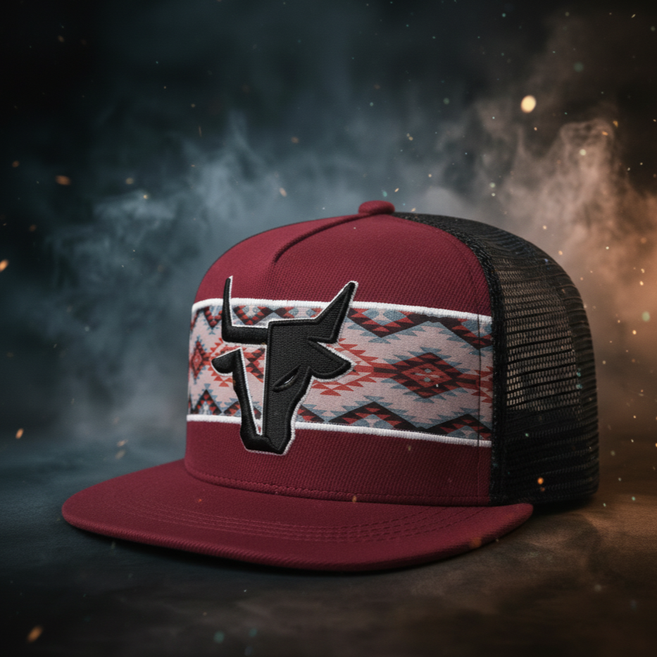 Aztec Steer Flatbill Hat