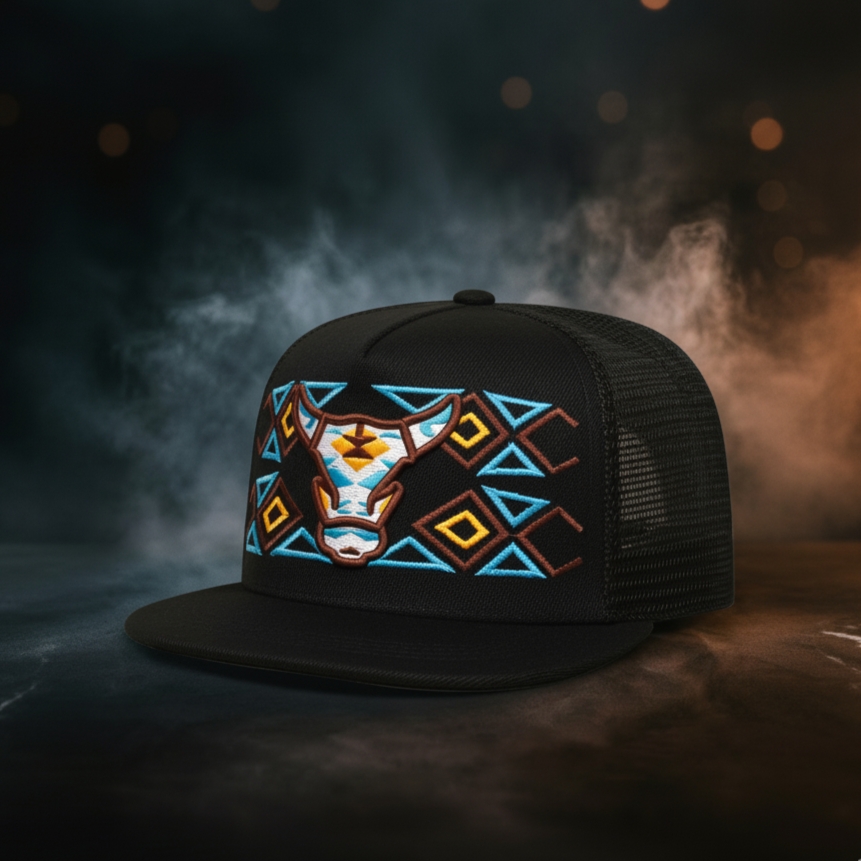 Aztec Ox Flatbill Hat