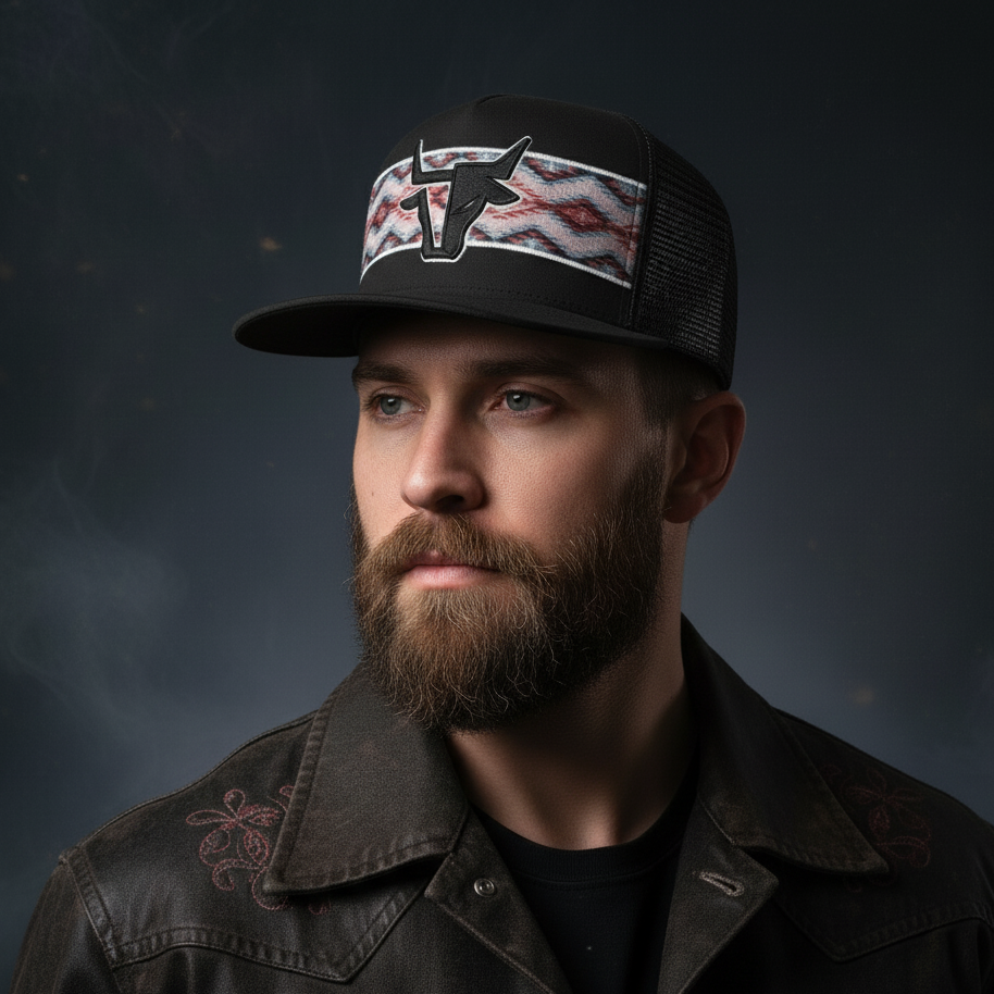 Aztec Steer Flatbill Hat