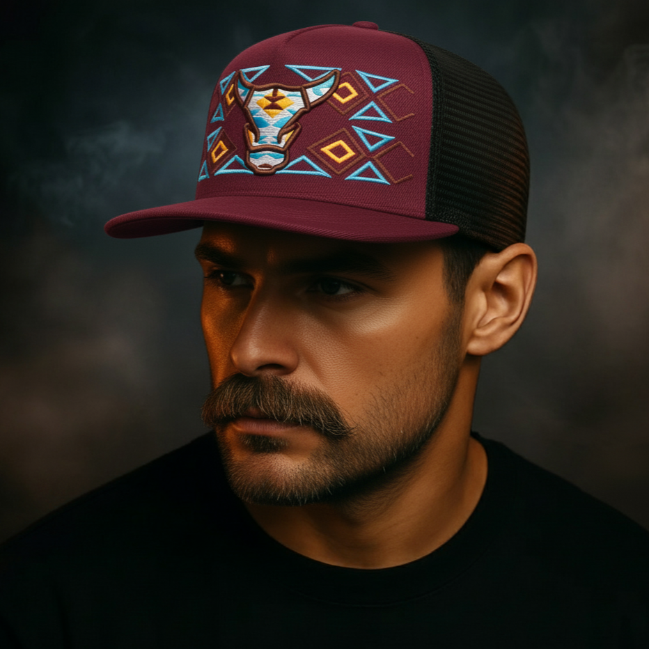 Aztec Ox Flatbill Hat