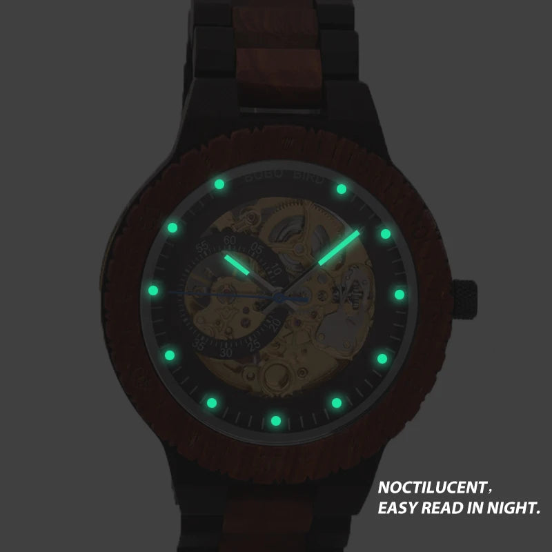 Skelly Bobo Bird Wood Watch
