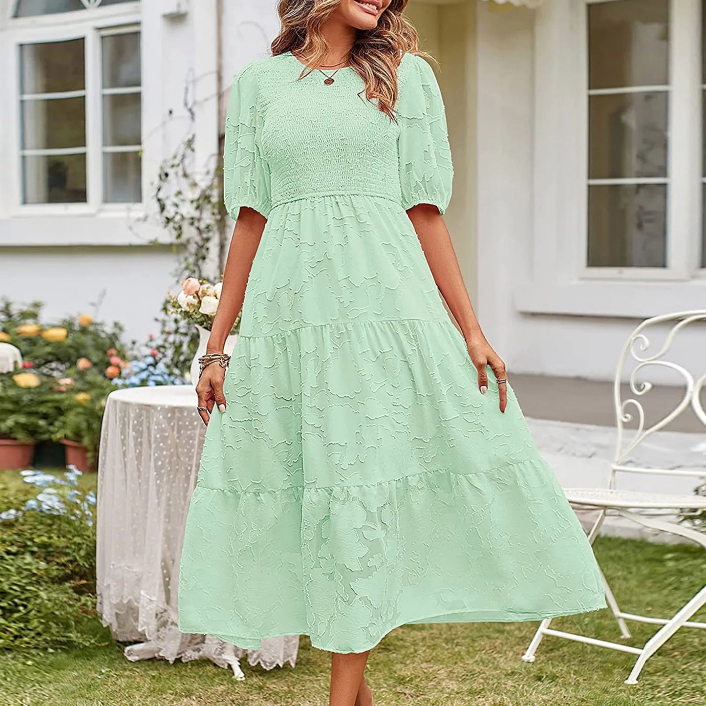 Lucia Floral Midi Dress