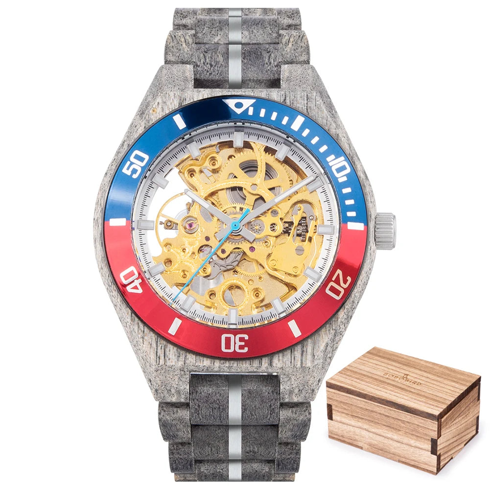 Skelly Bobo Bird Wood Watch