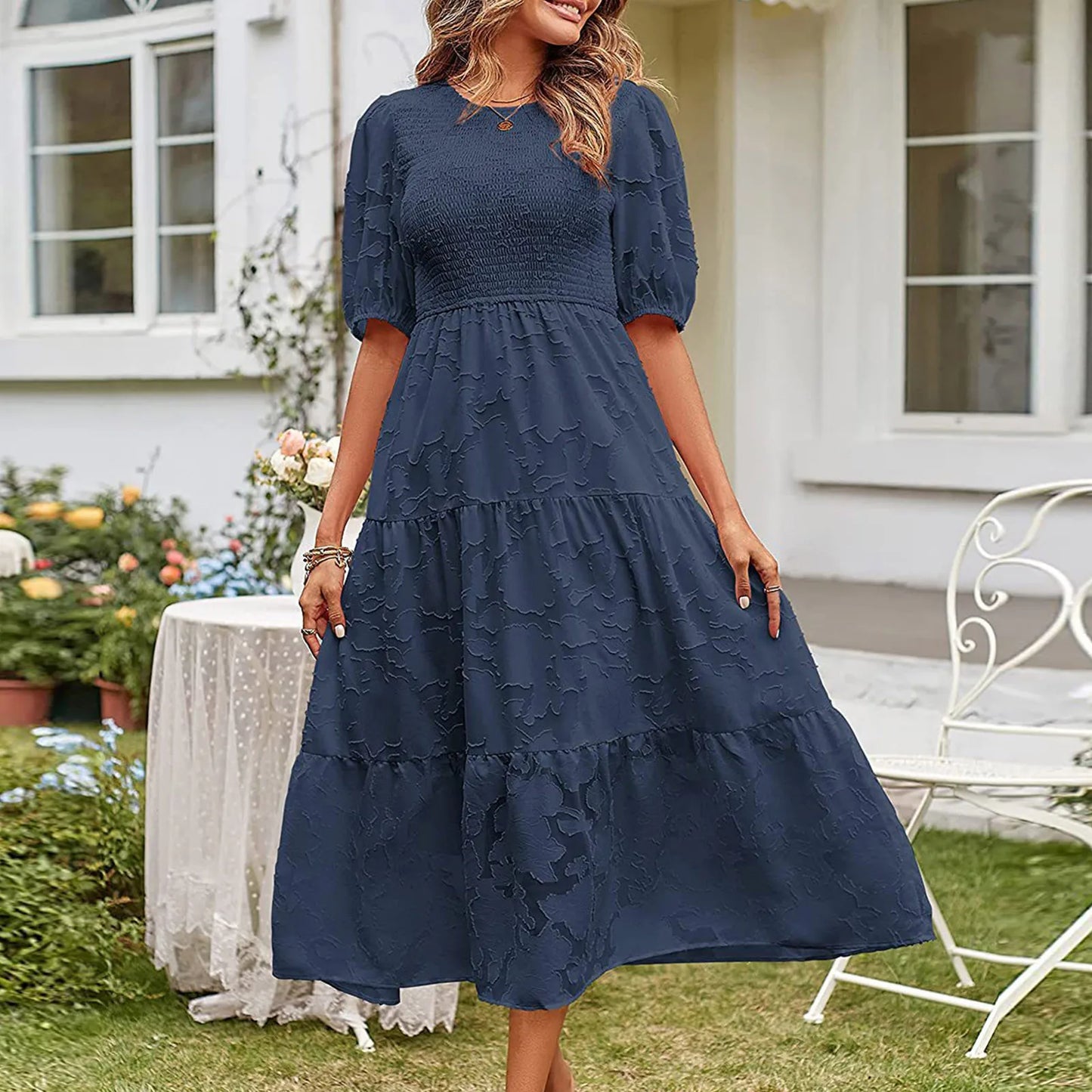 Lucia Floral Midi Dress