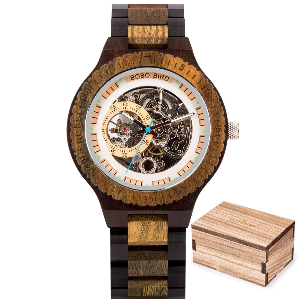 Skelly Bobo Bird Wood Watch