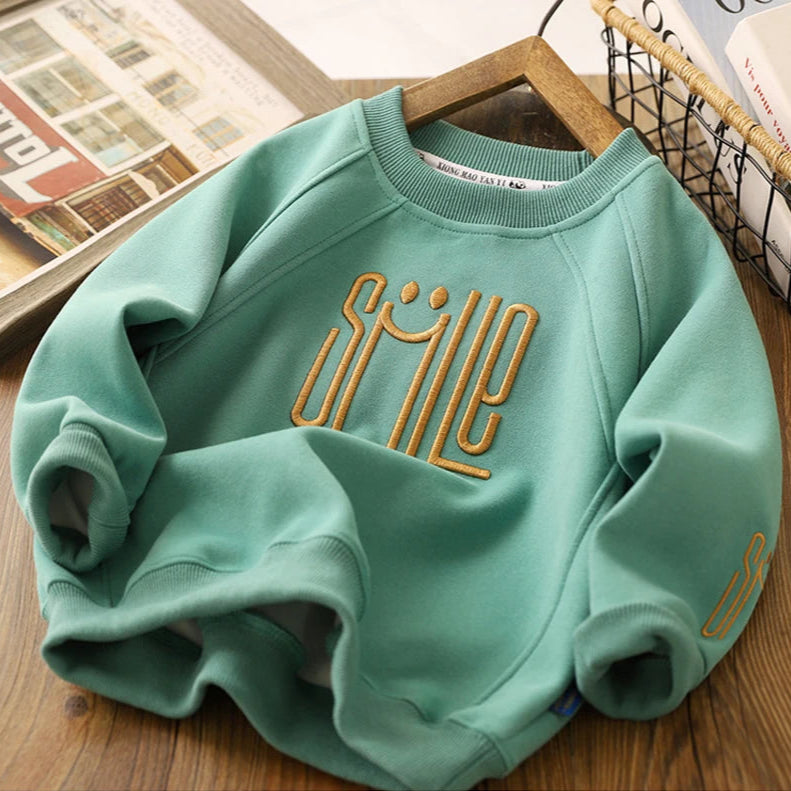 Smile Youth Crew Neck Pullover