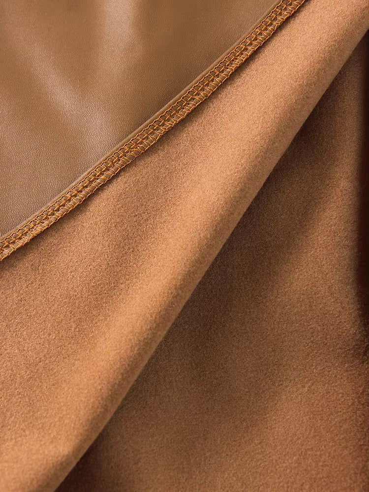 Radiant Leather Skirt