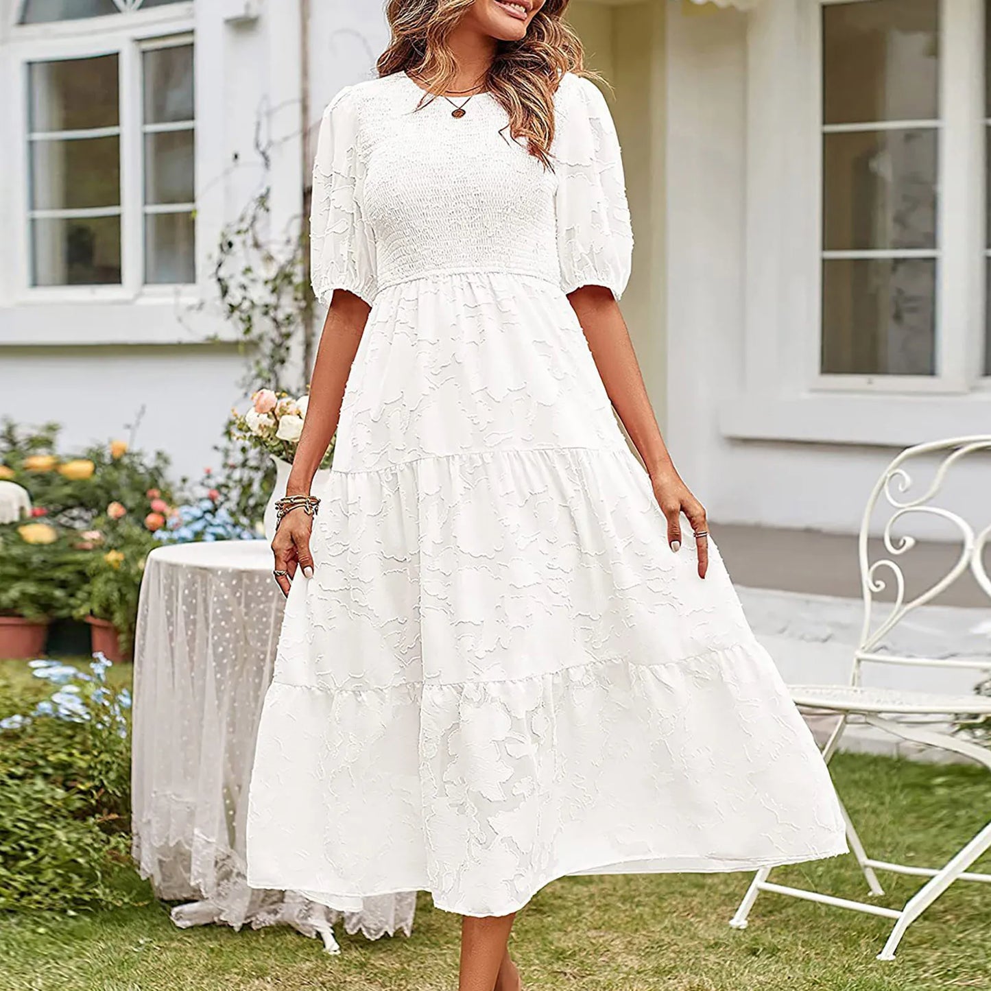 Lucia Floral Midi Dress
