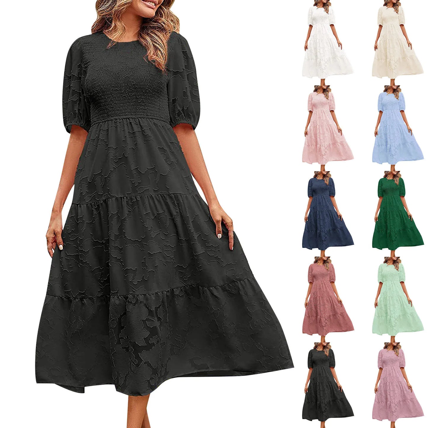 Lucia Floral Midi Dress