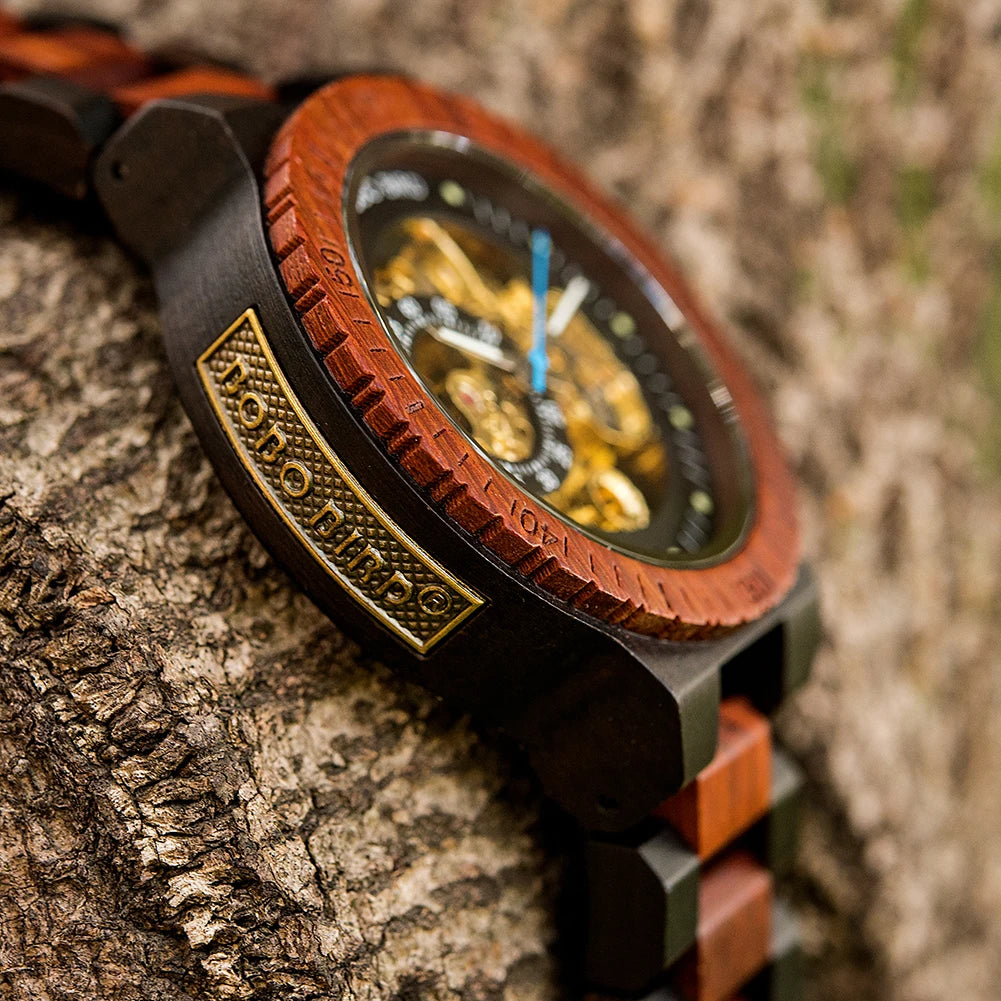 Skelly Bobo Bird Wood Watch