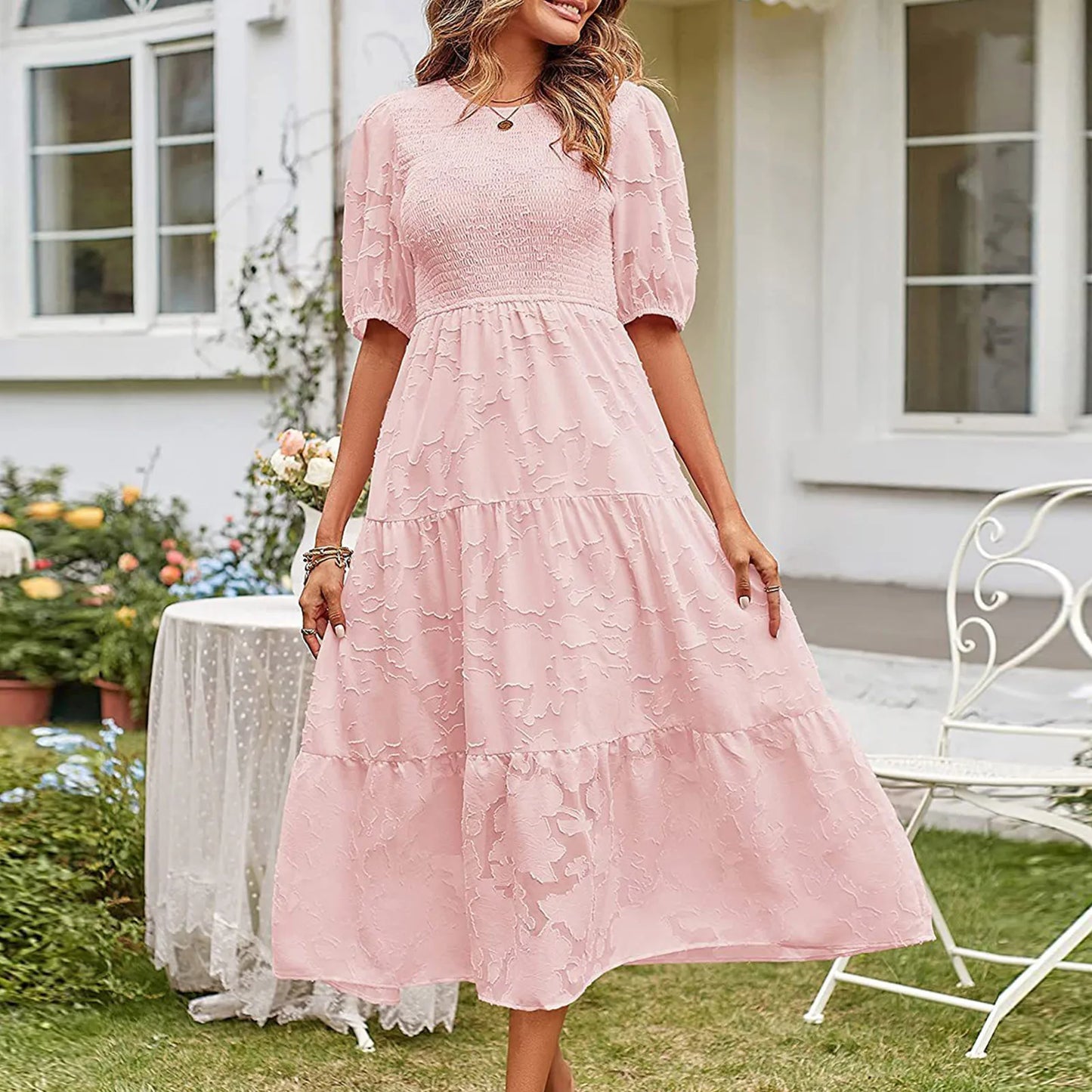 Lucia Floral Midi Dress