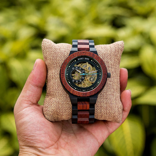 Skelly Bobo Bird Wood Watch
