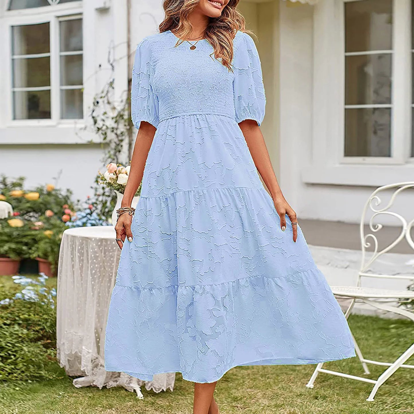 Lucia Floral Midi Dress