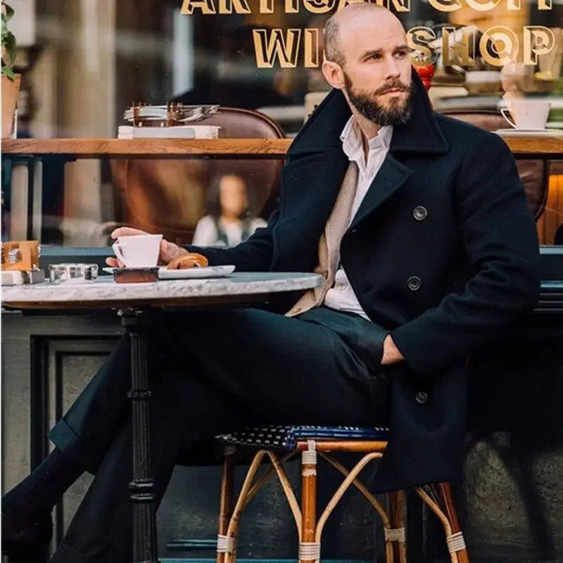 Voyage Full Button Peacoat