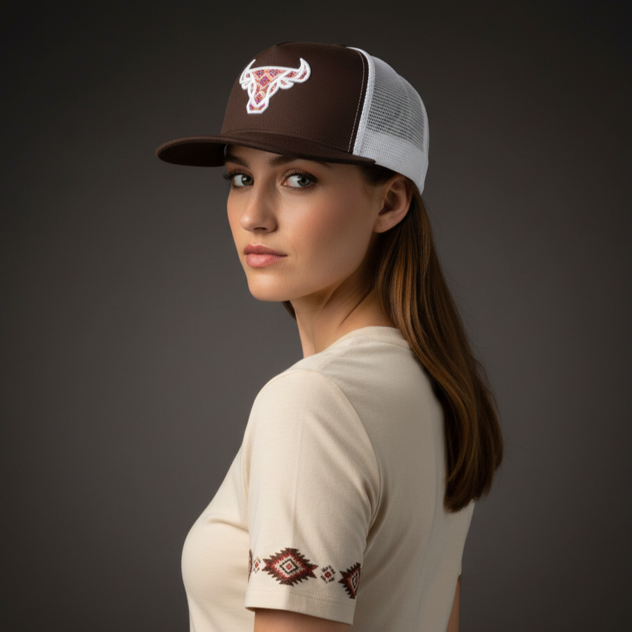 Aztec Bull Flatbill Hat