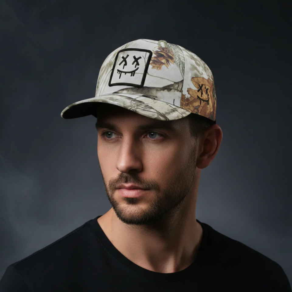 Camo Stitchface Trucker Hat