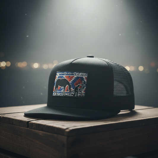 Aztec Cowboy Cross Flatbill Hat