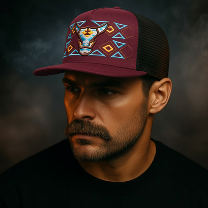 Aztec Ox Flatbill Hat