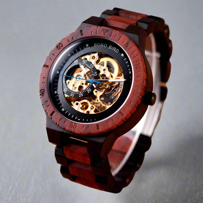 Skelly Bobo Bird Wood Watch