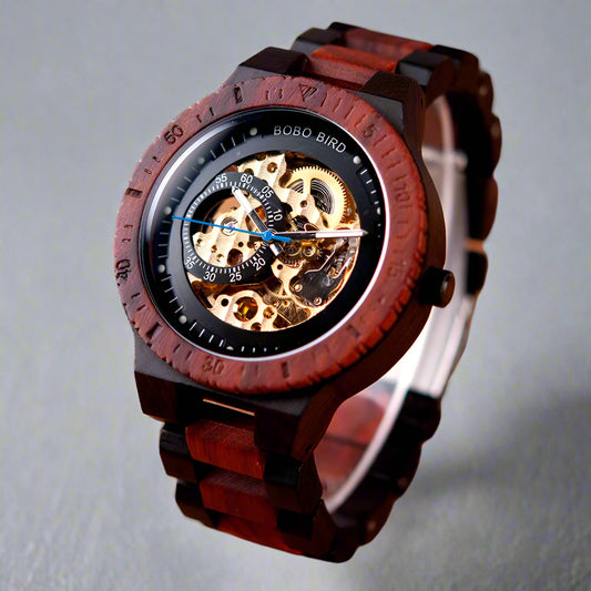 Skelly Bobo Bird Wood Watch