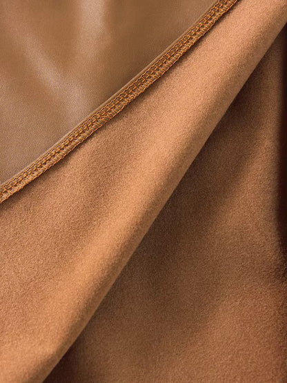 Radiant Leather Skirt