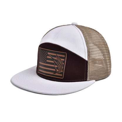 Fishing 7 Panel Flatbill Hat