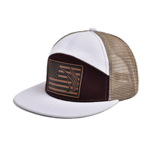 Fishing 7 Panel Flatbill Hat