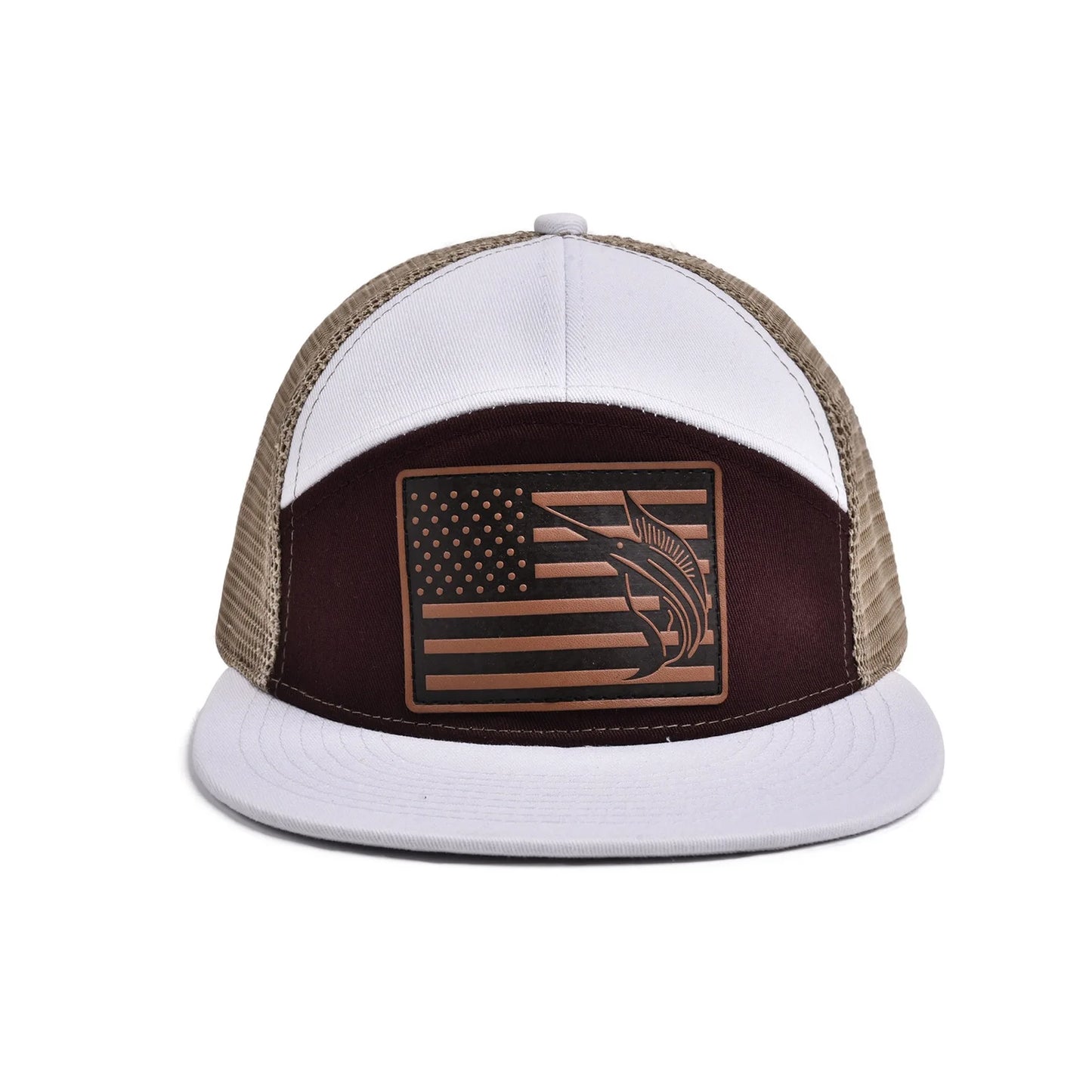 Fishing 7 Panel Flatbill Hat