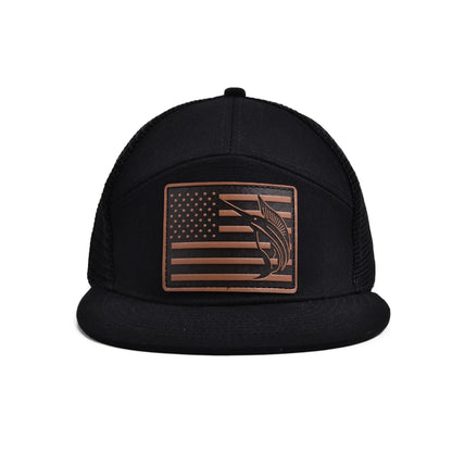 Fishing 7 Panel Flatbill Hat