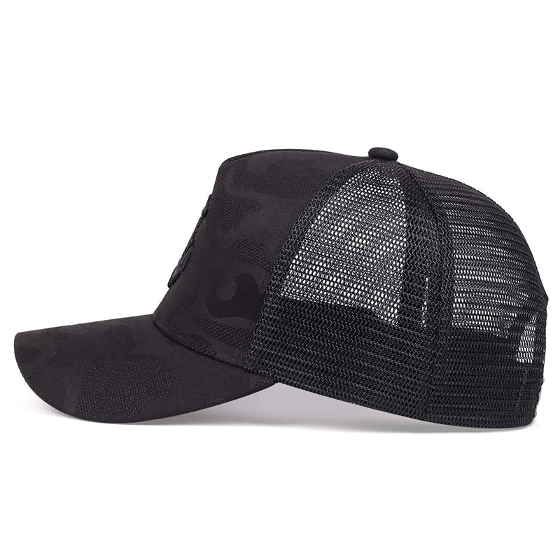 Black Camo Anchor Hat