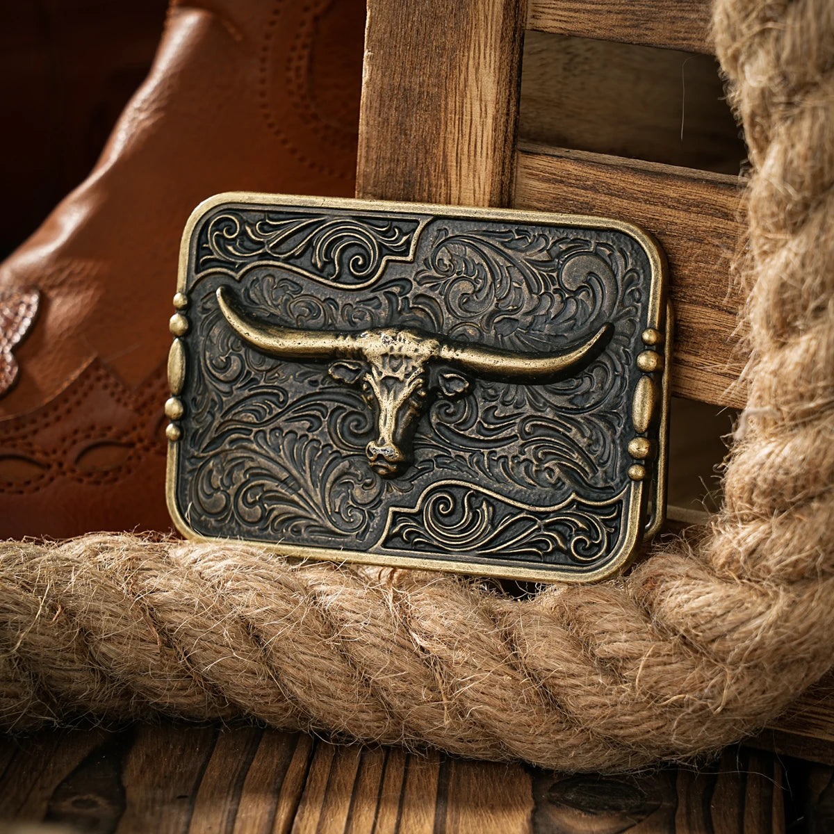 Longhorn Belt Buckle