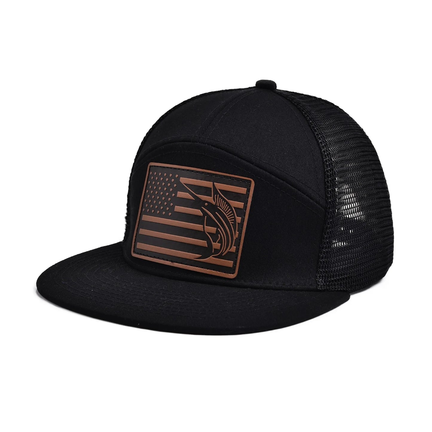 Fishing 7 Panel Flatbill Hat