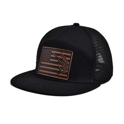 Fishing 7 Panel Flatbill Hat